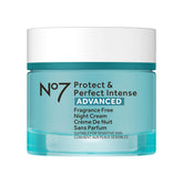 No7 Protect & Perfect Nuit dans son bocal, hydratation riche pour la peau du visage.