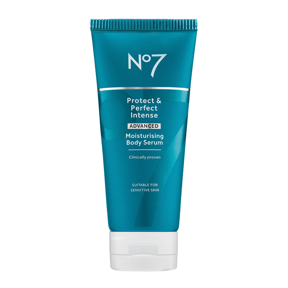 No7 Protect & Perfect: flacon élégant de sérum corporel pour hydratation durable