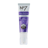 No7 rétinol pur 1% concentré nocturne, flacon élégant prêt pour le rituel du soir.