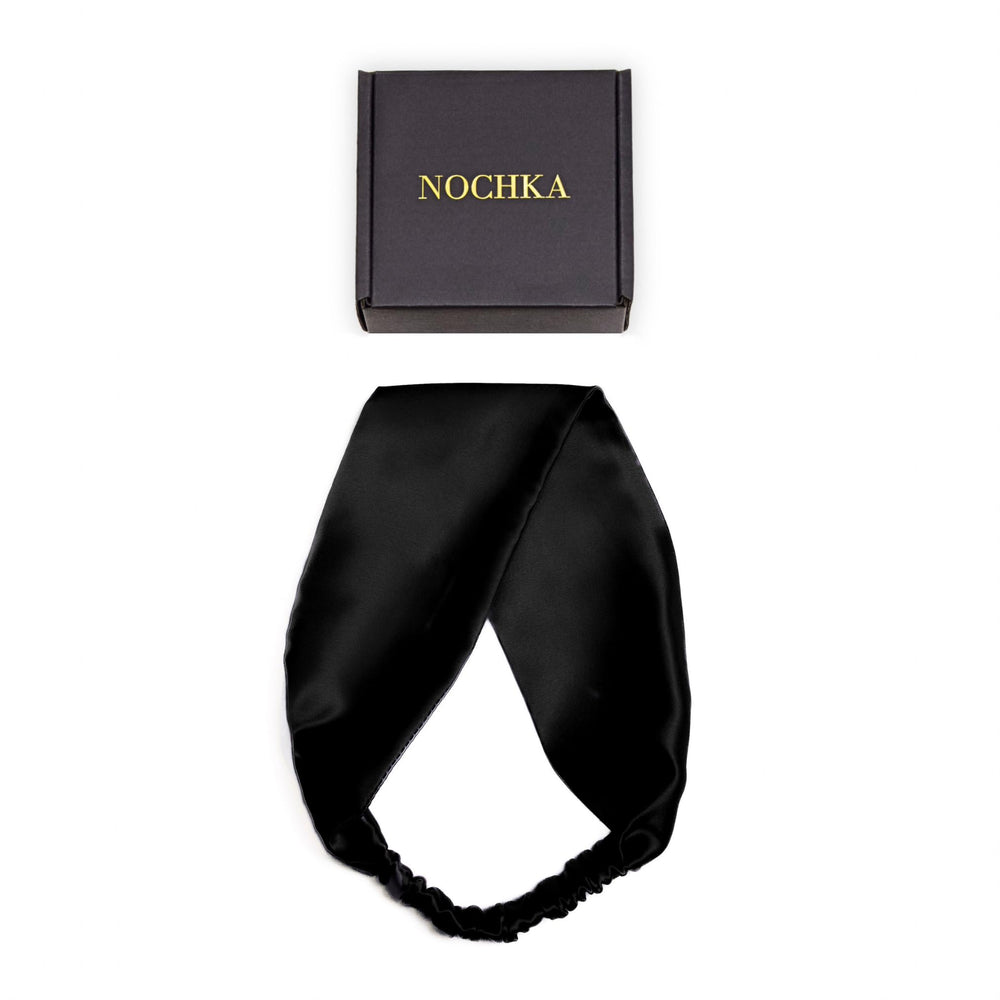 Nochka Fashion bandeau-soie Mulberry, confort luxueux pour toute la journée et protection des cheveux.