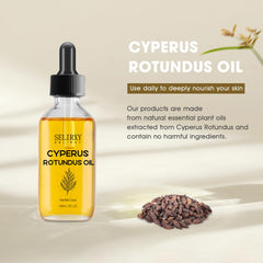 Nodfens huile Cyperus Rotundus - texture huileuse sur peau pour hydratation douce et agréable