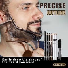 Noerrors crayon barbe ligne blanche pour repérage discret et précision
