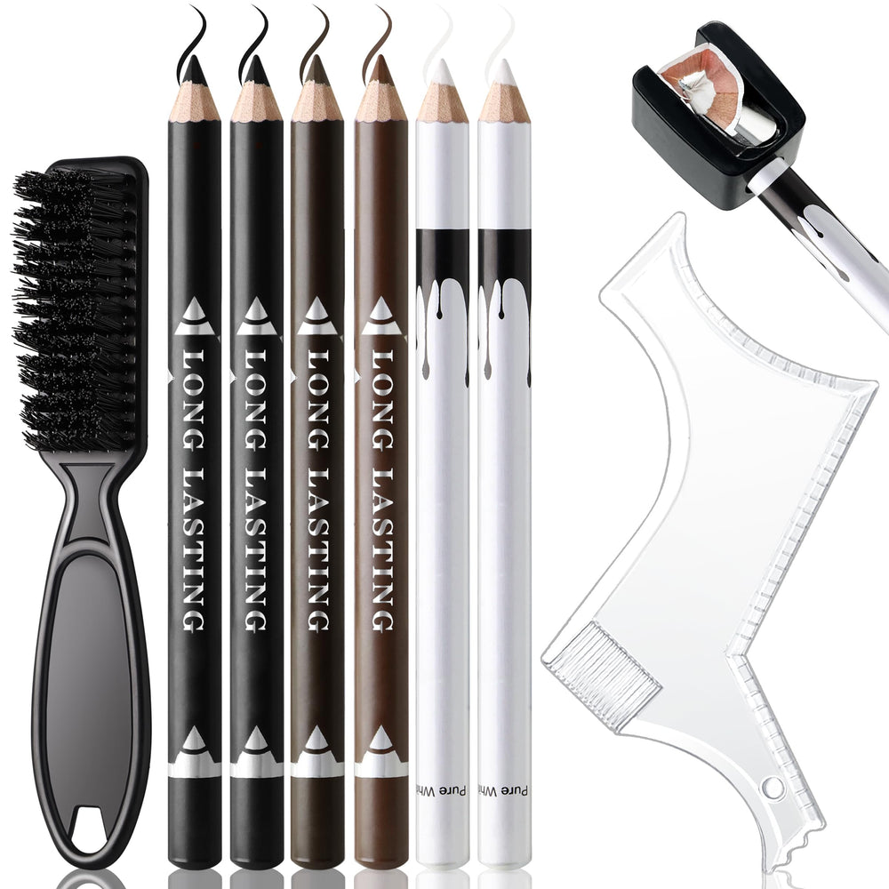 Noerrors crayon barbe ligne noire pour tracé net sur la barbe