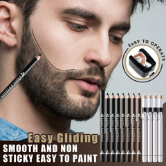 Noerrors crayon barbier, variété de couleurs blanc noir brun pour adapter votre style.