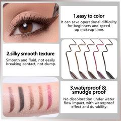 Noerrors crayon gel pour les yeux brun clair fini metallique.