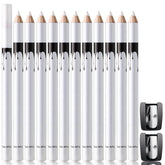Noerrors ensemble 12 crayons barbier blanc pour dessiner une ligne de cheveux nette