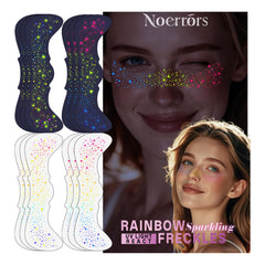Noerrors taches-de-rousseur arc-en-ciel lumineuses réagissent à la lumière UV pour un effet brillant.