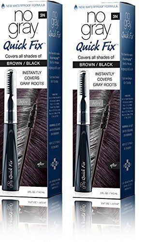 No Gray Quick Fix retouche racines brun foncé, solution rapide pour masquer les racines visibles