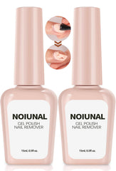 Noiunal dissolvant gel: bouteille 2-pack pour dissolution rapide du vernis gel.