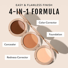 No Makeup Makeup Foundation : peau naturelle après application, teint homogène