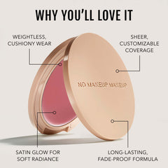 No Makeup Makeup pinceau d’application — geste précis et doux pour le produit.
