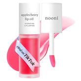 NOONI huile lèvres Applecherry, flacon compact pour hydratation durable.