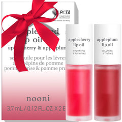NOONI Huile Lèvres Appleseed en bouteille, hydratation légère et douceur satinée.