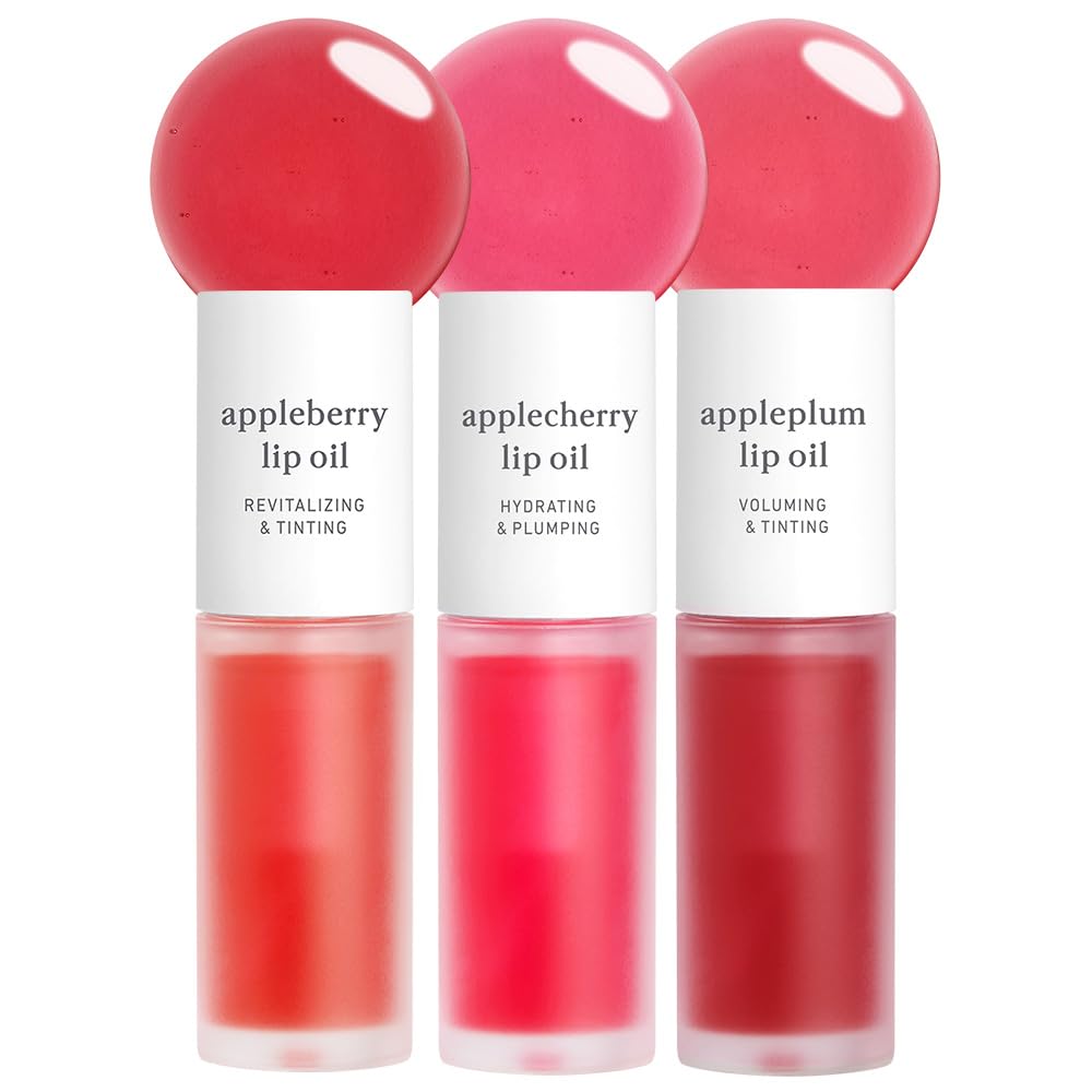 Nooni Lip Oil Appleberry, flacon élégant pour hydratation longue durée.