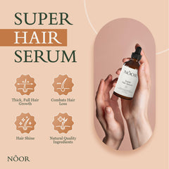 NOOR HAIR pipette-doseuse: dosage précis pour une application quotidienne en douceur.