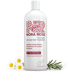 Nora Ross Shampoing Clarifiant – Bouteille purifie le cuir chevelu et élimine les résidus.