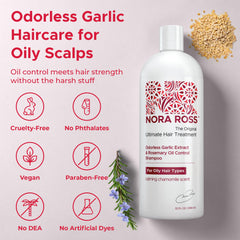 Nora Ross Shampoing Clarifiant – Mousse nettoyante douce pour cheveux gras.