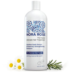 Shampooing Nora Ross Extrait d’Ail – bouteille 946 ml, fortifiant les cheveux