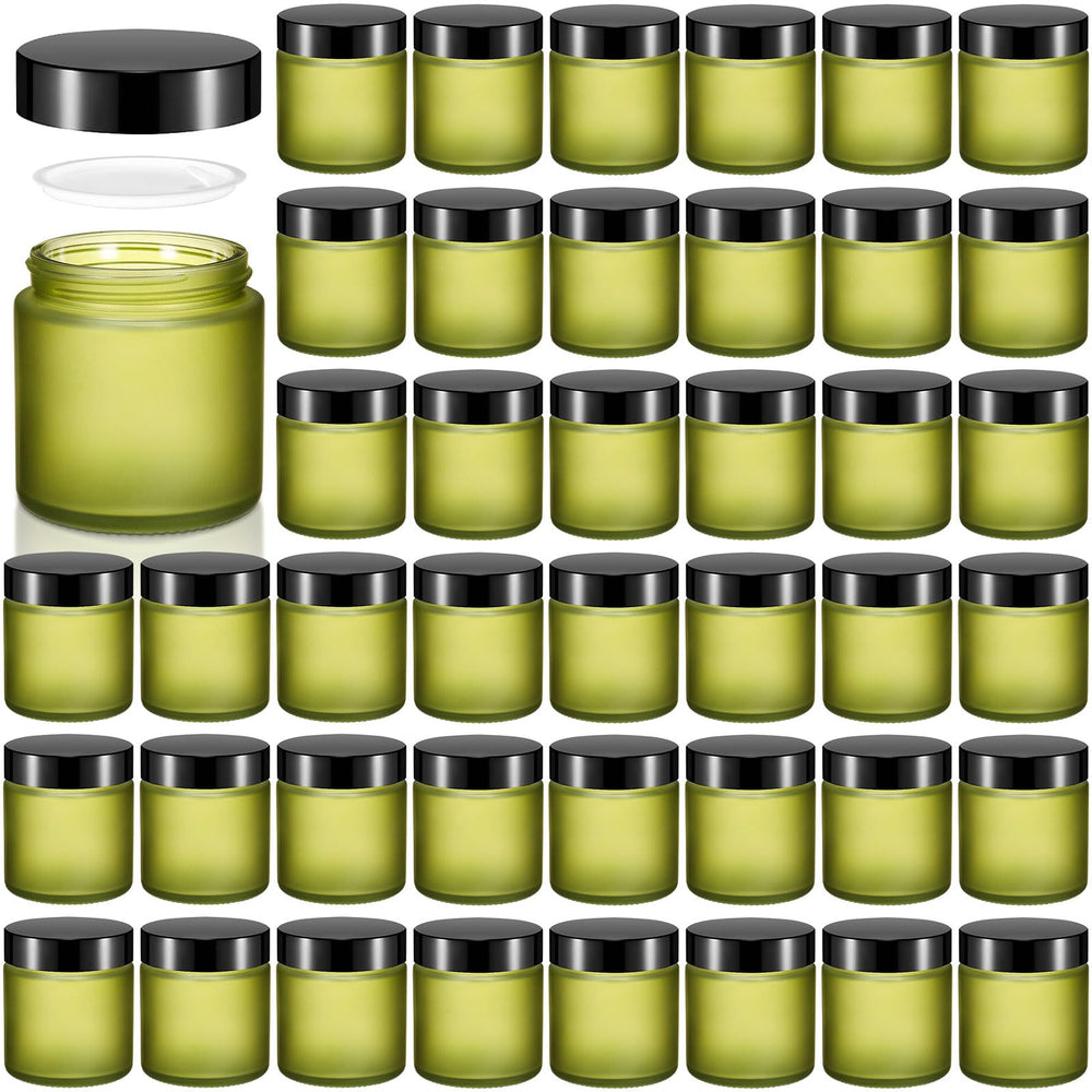 Norme – contenants en verre 4 oz avec couvercle, rangement sûr et réutilisable.