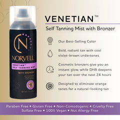 Norvell Venetian Mist teinte bronze instantanée pour un éclat naturel