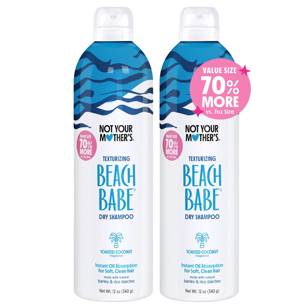 Shampooing sec Beach Babe Not Your Mother's, flacon jumbo, absorption rapide.