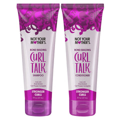 Not Your Mother's Curl Talk Bond Building Shampoo bottle for gentle cleansing of curls.