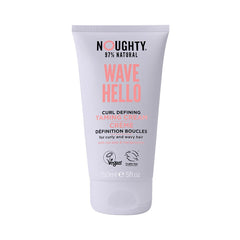 Noughty 97 naturel sur ondes et boucles, crème coiffante définissant et adoucissant les cheveux.
