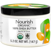 Nourish Organic Beurre-karite hydratant pour visage et cheveux.