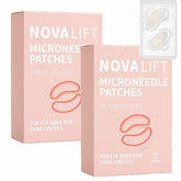 NOVALIFT MicroGlow Eye Patches - emballage élégant et pratique, hydratation ciblée autour des yeux.