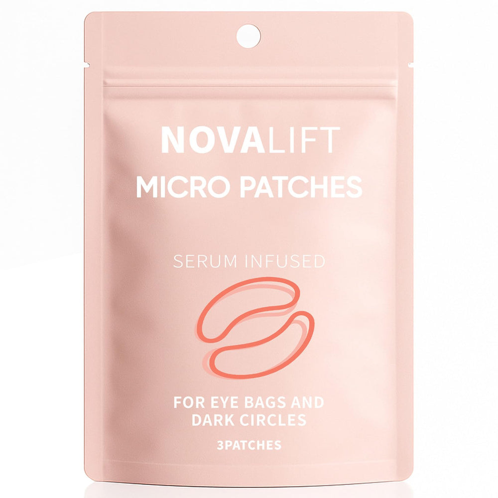 NOVALIFT patches-yeux micro-serum infusé, hydratation ciblée et soin rapide.