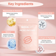 NOVALIFT patches-yeux poches et cernes pour un regard plus lumineux.