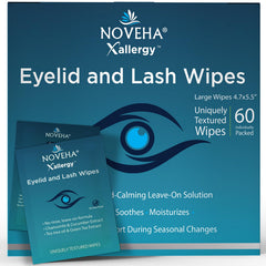 Lingettes NOVEHA allergie paupières: nettoyage et apaisement.