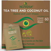 Lingettes NOVEHA paupières avec arbre à thé et coco, rafraîchissement doux.