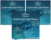 Lingettes paupières préhumidifiées NOVEHA pack 3 pour un nettoyage rapide