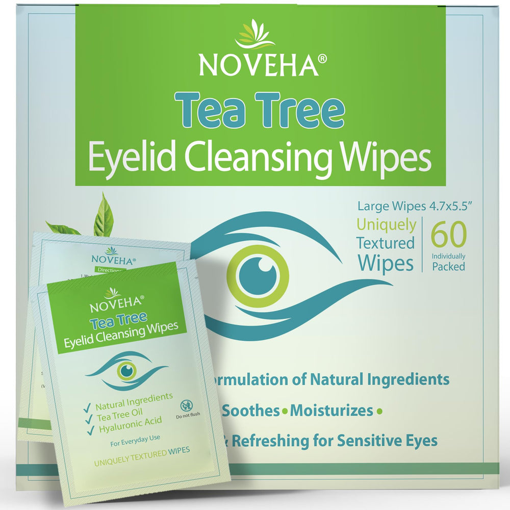 Lingettes NOVEHA yeux arbre-a-the hydratation pour les yeux sensibles