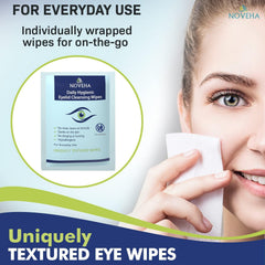 NOVEHA nettoyage du contour des yeux et des cils sans rinçage.