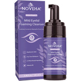 NOVEHA nettoyant yeux et paupières en mousse, lavande et arbre à thé pour hydratation douce