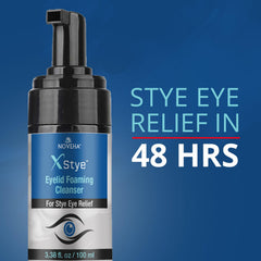 NOVEHA XStye bouteille 100 ml pour nettoyages quotidiens des yeux.