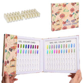 Noverlife carnet échantillons couleurs pour ongles, affichage clair des 120 teintes