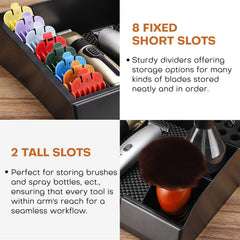 Noverlife plateau barbier base anti-glisse pour éviter les chutes.
