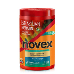 NOVEX Masque Conditionneur Cheveux Keratine Frisottis Bouteille: lisse les frisottis et apporte brillance