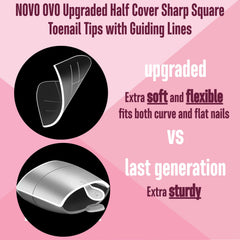 NOVO OVO bord cuticule fin flexible: pose rapide sans étape d’ajustement.