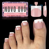 NOVO OVO onglet franc tip pour orteils, couleur baby pink, pédicure rapide
