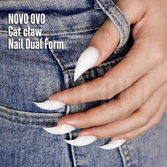 NOVO OVO Application poly gel pour extensions durables et propres.