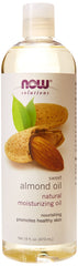 NOW Foods huile d'amande en flacon, hydratation naturelle pour la peau.