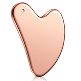Nuanchu Gua Sha visage en acier inoxydable avec miroir pour soin propre.