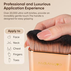 Pinceau nubangoo kabuki pour fond de teint: fini lisse et uniforme.