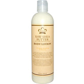 Lotion Nubian Heritage au beurre de karite brut, bouteille prête à l'application.