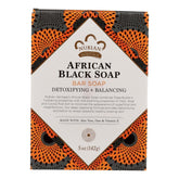 Savon noir africain Nubian Heritage – barre 142 g, texture riche et exfoliante