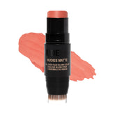 Nudestix Nudies Blush Stick avec bloc de couleur intégré, pour un rendu naturel sur les joues.